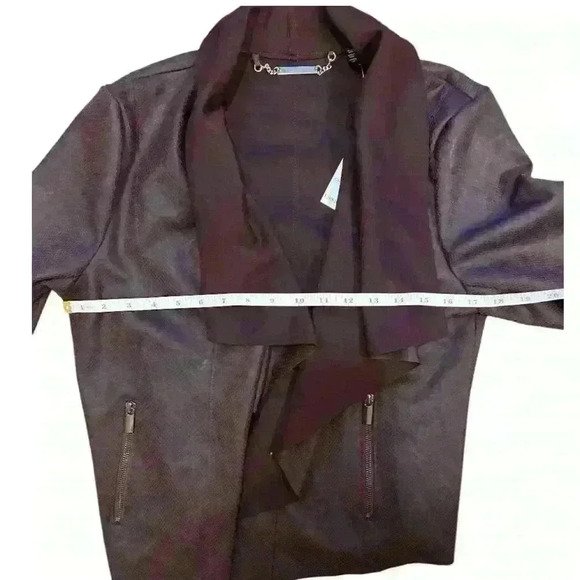 White House Black Market Drape Front Snake Print Jacket Size Small NWT - Picture 8 of 11